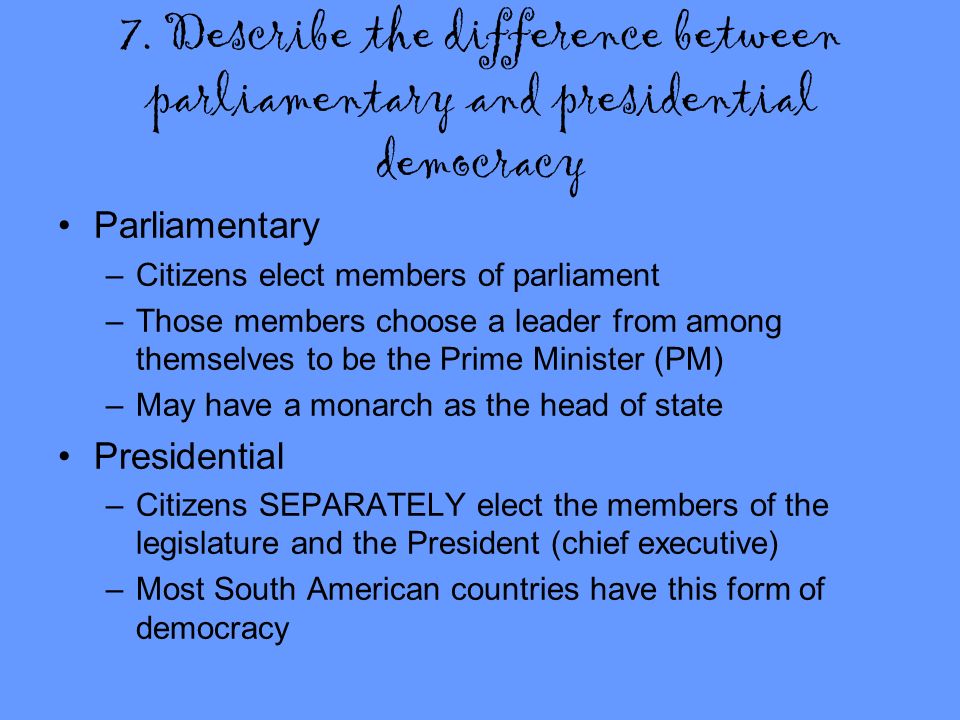 Parliamentary republic